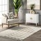 Nuloom Cordelia Fragmented Stripes Tasseled Area Rug 5ft x 7ft 6in KKGS01A-508 - alternate 1